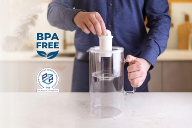 Скляний фільтр-кувшин Wessper D2 BOROSILICATE 3 л, білий + 6 фільтрів