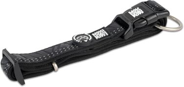 Нашийник для собак Max & Molly з інтелектуальним ID-брелоком Gotcha! Matrix 2.0, чорний, розмір M, з підкладкою та світловідбиваючими елементами