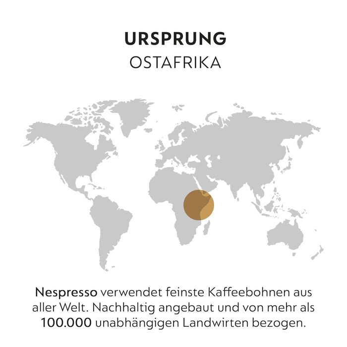 Кава Nespresso Vertuo Inizio Arabica, м'який обсмажування, 100 капсул для Gran Lungo (150 мл)