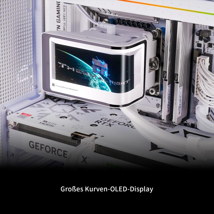 Система рідинного охолодження процесора Thermalright Wonder Vision 360 UB ARGB White, LCD-дисплей 6.67