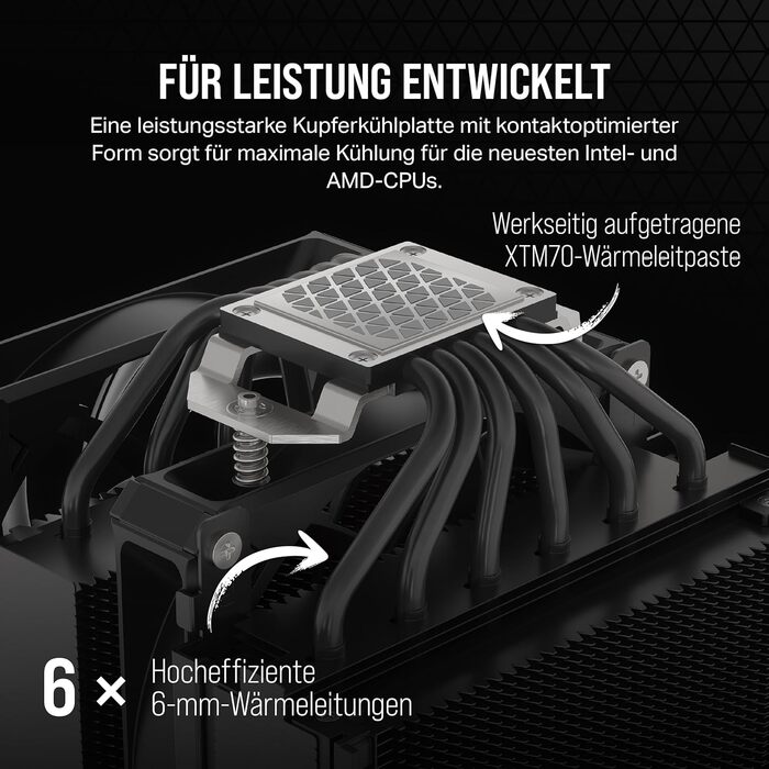 Корпус Corsair A115 з повітряним охолодженням CPU - 2 вентилятори AF140 Elite, чорний