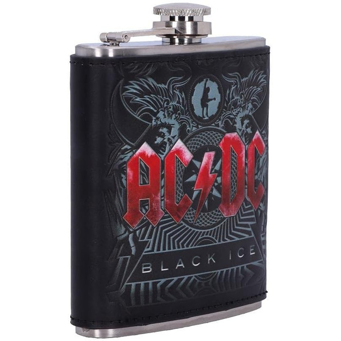 Фляга AC/DC Black Ice від Nemesis Now (ліцензійна), 200 мл