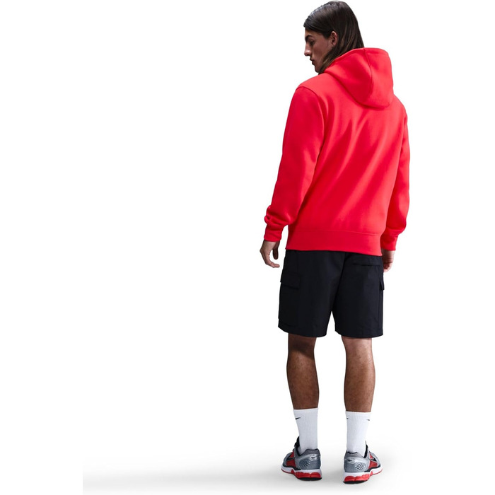 Чоловіче худі Nike Sportswear Club Fleece BV2654 червоного кольору (University Red), розмір XL