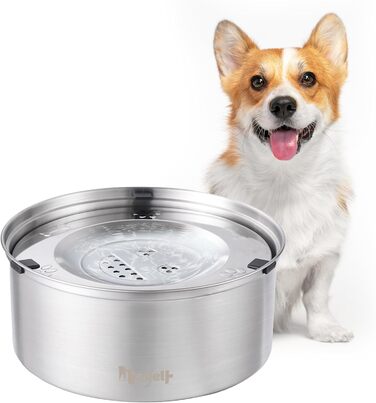 Нержавійна миска для води для собак без облизування, 1л, анти-облизування, неслизька, з захистом від протікання, для маленьких та середніх собак