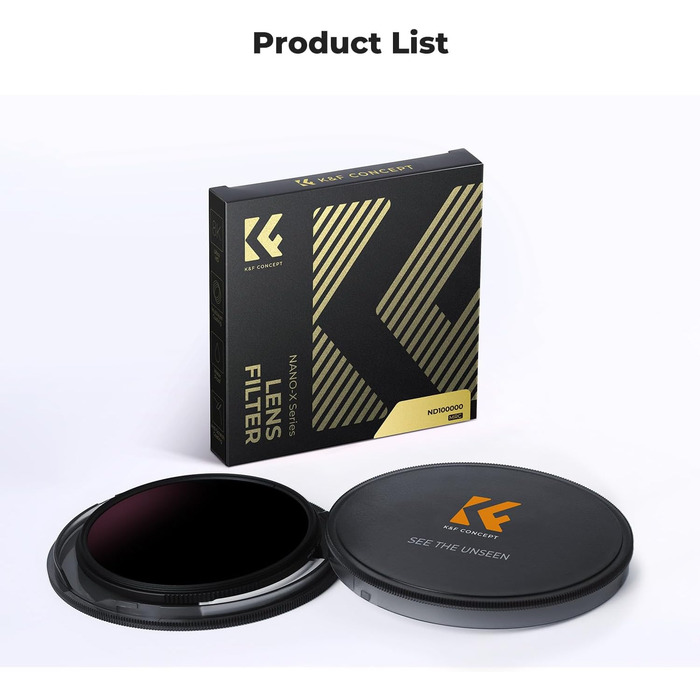 Фільтр ND K&F CONCEPT Nano-X Serie 95mm ND100000 - 16.6 ступенів затемнення