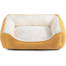 Килимок для котів та собак Hollypet, м'яке ліжко для тварин, 55x45x15 см, жовтий