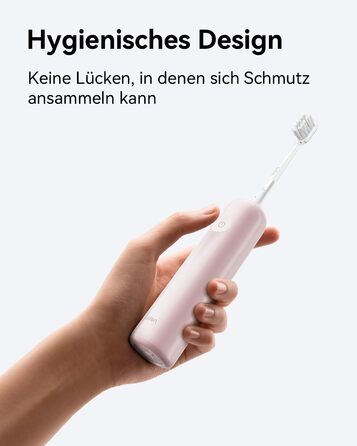 Laifen Wave Electric Toothbrush - Oscillating & Vibrating Sonic Toothbrush for Adults with 3 Brush Heads, IPX7 Waterproof, Magnetic Rechargeable Travel Toothbrush (ABS Pink)