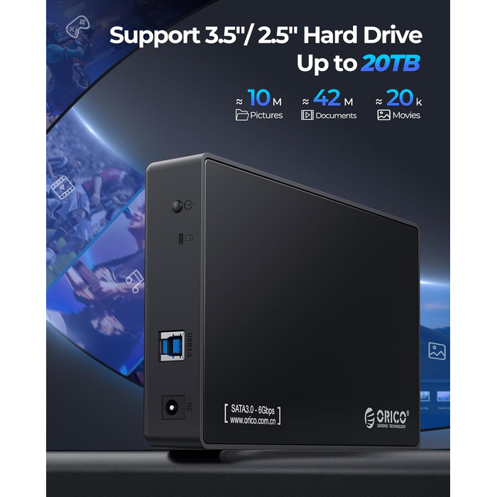 Зовнішній корпус для HDD/SSD ORICO 3.5