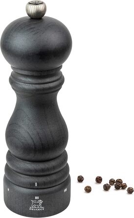 Млинок для перцю PEUGEOT Paris u'Select 18 см, графіт, 6 режимів, дерево PEFC