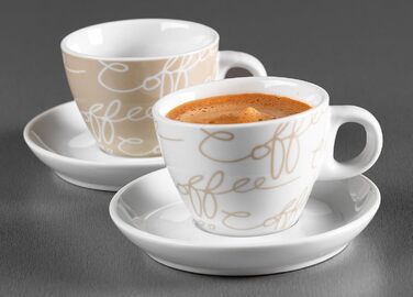 Набір кавових чашок Ritzenhoff & Breker Cornello, 4 шт., 80 мл (кремовий, еспресо)