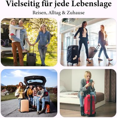 Органайзер для валізи KiwiPower, 8 шт. – комплект компресійних кубиків для одягу, чорний