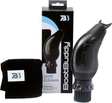 Boot Buddy Shoe and Boot Cleaner Brush: Scrub Clean Walking & Hiking Shoes, Golf Shoes, Soccer Shoes, Rubber Boots & General Outdoor Shoes and Equipment in Minutes, Comes with Towel