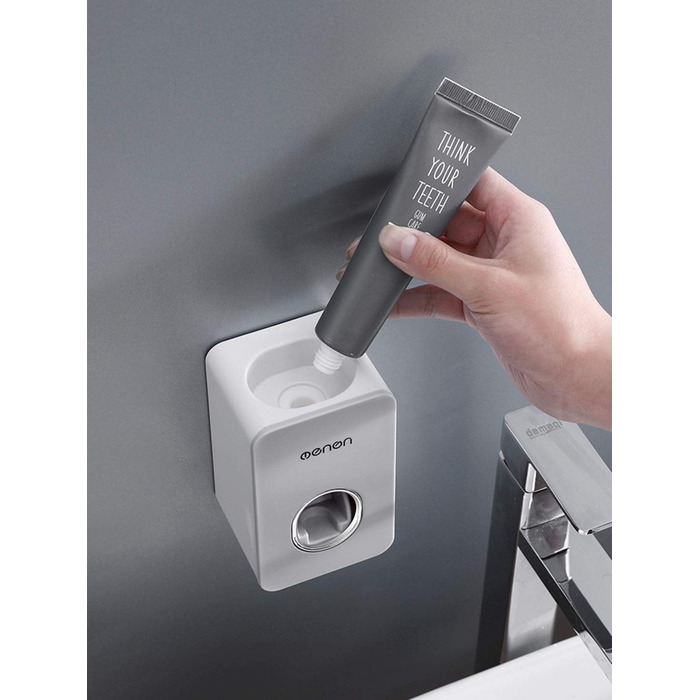 Автоматичний диспенсер зубної пасти та тримач для зубних щіток MHTECH (Zdjygq-hs-2) - комплект з 2 прес-паст, 4 стаканів, для 5 щіток