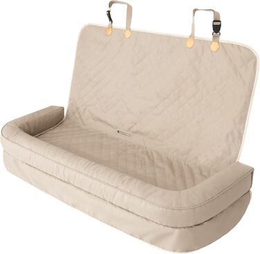 Автоматик для собак та котів: підстилка на заднє сидіння, переноска, корзина, шлейка, ліжко, корзинка, бежевий Оксфорд, 133 x 45 см