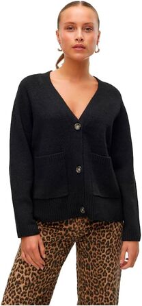 Жіноча в'язана кофта Vero Moda VMBOOM, чорна