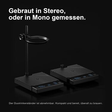 Ваги для кави TIMEMORE Black Mirror DUO: електронні, з таймером та контролем вологості, чорні