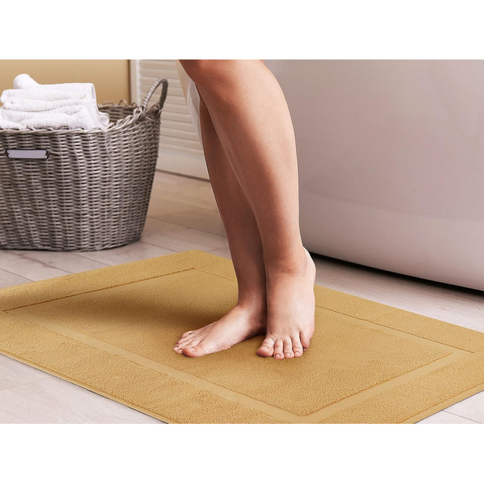 Набір бавовняних килимків для ванної Utopia Towels, 53,3 x 86,4 см, темно-сірі, 2 шт, придатні для прання