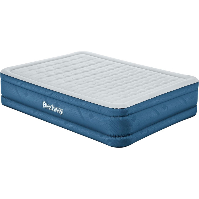 Повітряний матрац Bestway Fortech Snugable Top з вбудованим електричним насосом, Double XL/Mid, 203 x 152 x 46 см