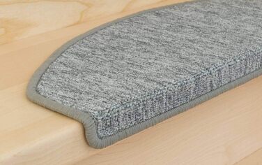Kettelservice-Metzker Rambo Step Mats in a 15-Piece Value Set, Half-Round, Light Gray (15 Pieces), Light Gray, Half-Round
