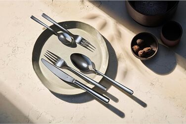 WMF Philadelphia Cutlery Set, 12 Persons, 60-Piece, Monobloc Knives, Polished Cromargan Stainless Steel, Shiny, Dishwasher-Safe Single