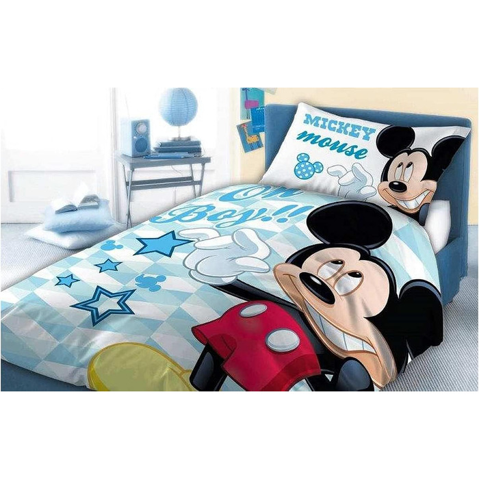 Дитяча постільна білизна Disney Mickey Mouse, 100x135 см, 100% бавовна (M05)