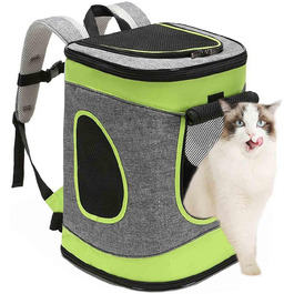 Складана переносна переносна коробка для собак і котів. Транспортна сумка для автомобіля та авіаперельотів. Рюкзак для тварин, сірий та техногортий колір.