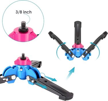 NEEWER Монопод 155 см для камери: легкий, портативний, з адаптерами 1/4' та 3/8' для DSLR та Camcorder, максимальне навантаження 8 кг