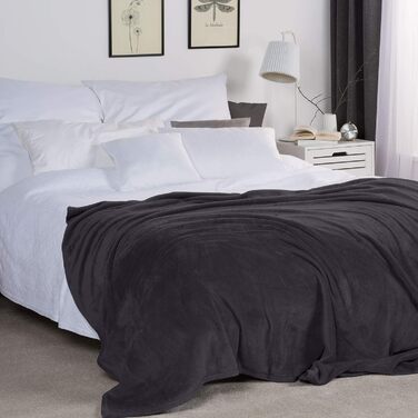 Beautissu Плед Aurelia, 150x200 см, м'який флісовий плед для дивана та ліжка, зелений