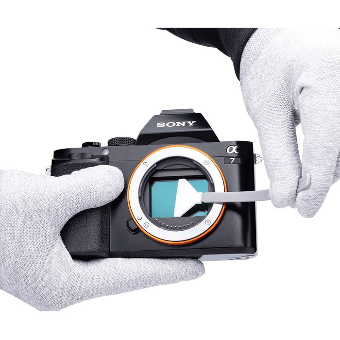 Набір для чищення сенсора камери VSGO (12 шт.) з розчином 10 мл, сухими стікерами для CCD/CMOS, для Nikon, Sony, 24 мм