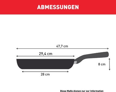 Сковорода Tefal Infinite Induction 28 см з антипригарним покриттям та індикатором температури