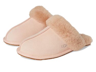 Жіночі домашні капці UGG Scuffette II Metallic Spots, бежевий (Beige Blush), розмір 36 EU