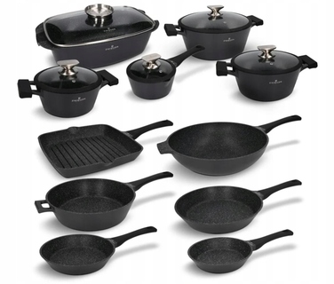 Набір кастрюль та сковорідок Black Stone Zwieger, 16 предметів