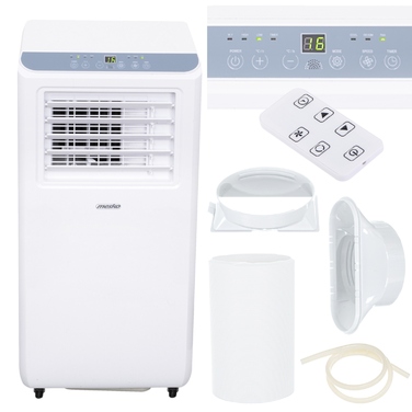 Мобільний кондиціонер-осушувач Mesko 3в1 9000BTU 2600W для приміщень до 25м² з пультом керування