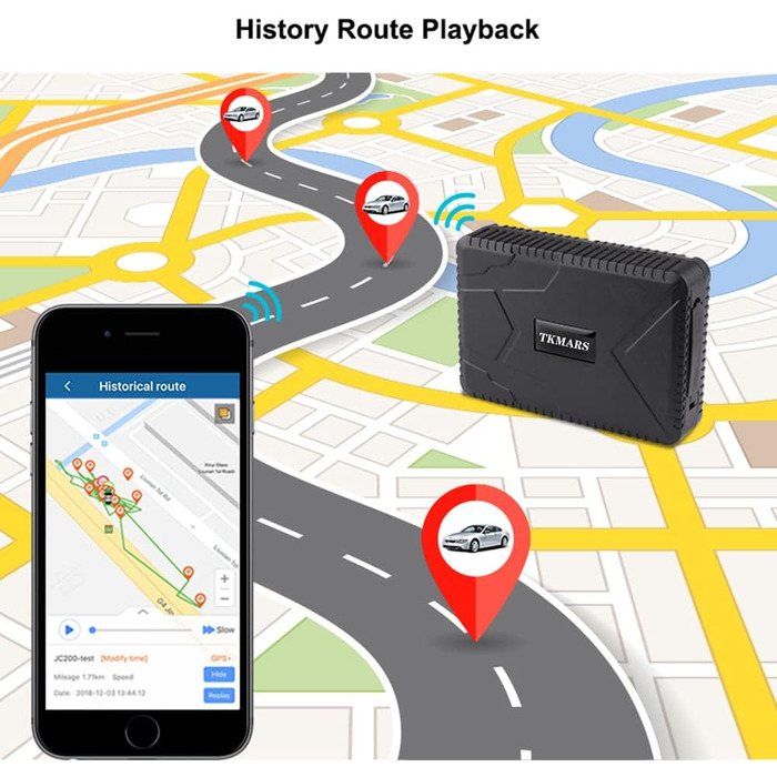 GPS трекер для авто TKMARS 4G, акумулятор 20000mAh, магнітний, водонепроникний IP67, тривала автономна робота, велика дальність, кілька режимів сигналізації, без абонплати, безкоштовний додаток TK918