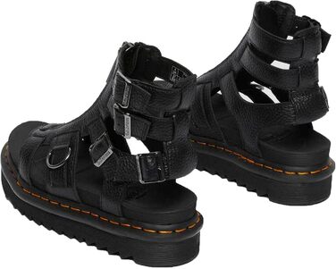 Сандалі Dr. Martens Olson Mädchen Schwarz Tante Sally 40 EU - Чорні шкіряні сандалі для дівчаток