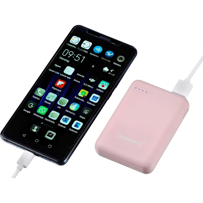 Powerbank Intenso XS 10000mAh Rosé - зовнішній акумулятор для смартфонів, планшетів та цифрових камер
