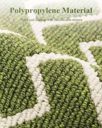 Килимок для дому чорного кольору 50 x 80 см, вологостійкий, антиковзаючий. Підходить для входу, коридору, саду, дому, тварин.