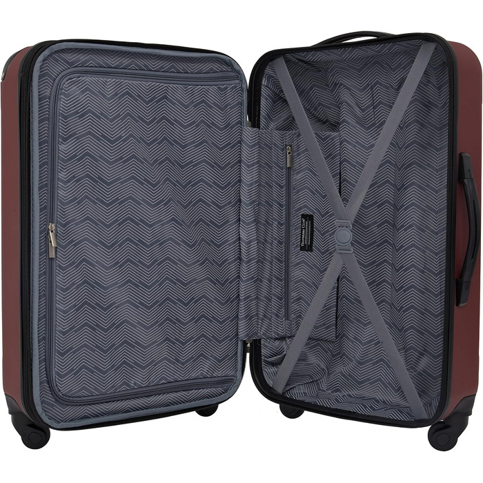 Валіза Travelers Club Chicago Hardside Розширювана Спіннер 20' Carry-On (Набір з 3 шт., Apple Butter)