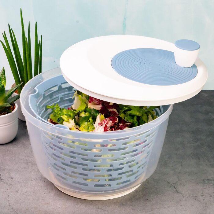 Салатниця Westmark об'ємом 4.4 л, пластик BPA-free, прозора/біла/зелена, 2430224A