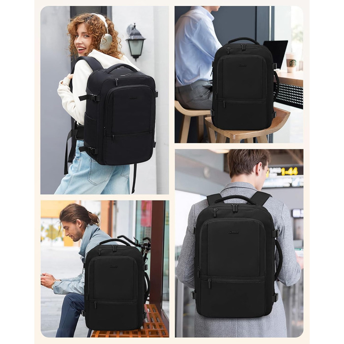 LOVEVOOK Рюкзак ручної об'єм 30L для чоловіків, валіза для ноутбука 15.6