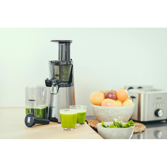 Електрична повільна соковижималка Severin для овочів та фруктів, Slow Juicer, 1.0 л