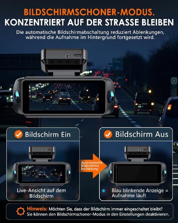 Автомобільний відеореєстратор iZEEKER 4K 4-канальний з WiFi 6, огляд 360°, 4K + 3×1080P