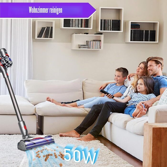 Насадка-турбощітка для пилососа Dyson V7 V8 V10 V11 V15: оригінальна щітка з прямим приводом для твердих підлог та килимів