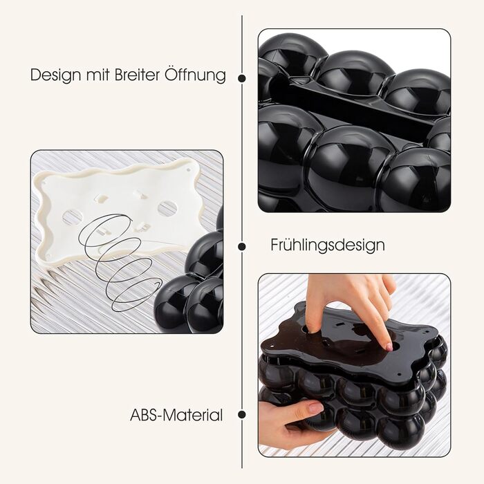 Baoblaze Fashion Cosmetic Tissue Holder, Non-Slip, Creative Tissue Box Cover, Rectangular Decorative Tissue Holder for Desks and Tables, Kitchen, Office, Nightstand, Black