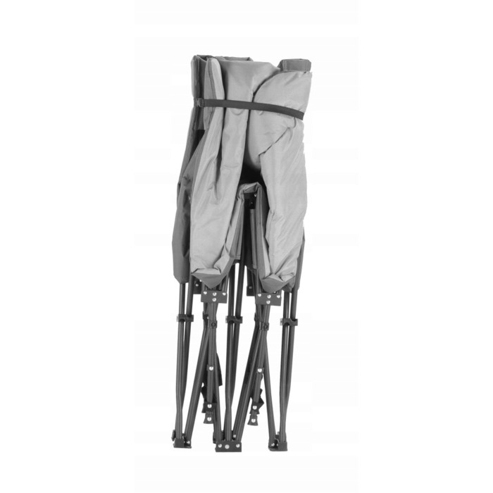 Ліжко з матрацом Bass, 198 см x 68 см, сіре