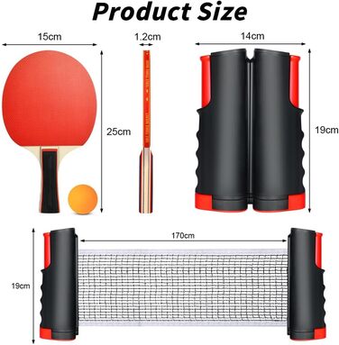 Набір для настільного тенісу Flintronic: 2 ракетки + 3 м'ячі, сумка, для початківців та професіоналів