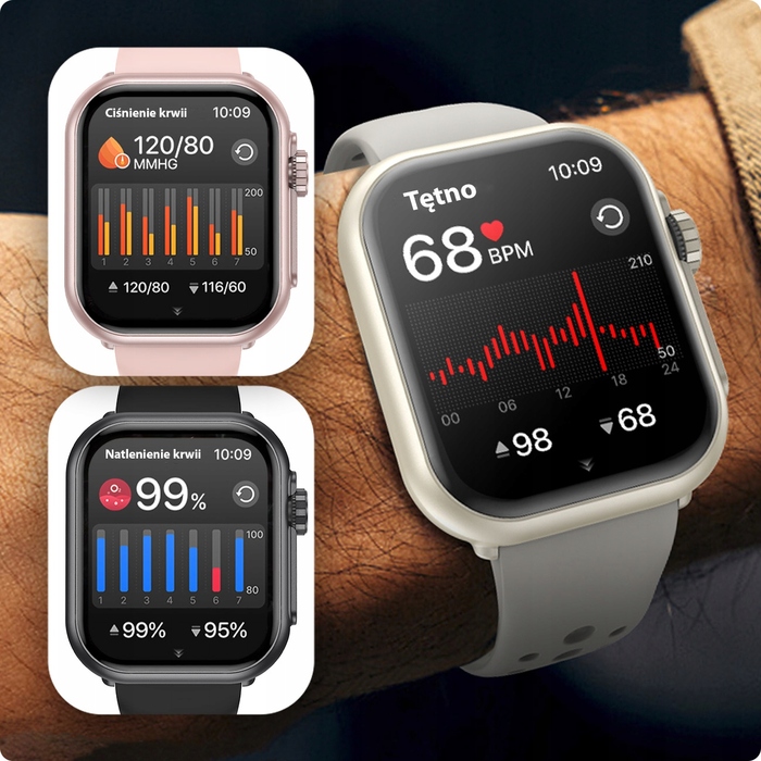 Смарт-годинник JG Smart JGS-K62W 1000mAh, чорний