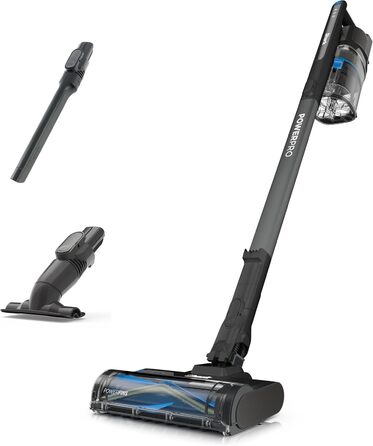 Пилгопоглинач Shark PowerPro бездротовий, акумуляторний, для тварин, алергіків, килимів та твердих поверхонь, з LED-підсвічуванням та гнучким гофрованим всмоктувальним шлангом, Navy Blue, IZ380EU (Срібло та Mauve)