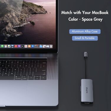 Док-станція USB-C для ноутбука з підтримкою 2 моніторів 4K, 14 в 1, з DP/DisplayPort, Ethernet, 4 USB, 100W PD, SD/TF, Audio/Mic, сумісна з Dell, HP, Lenovo