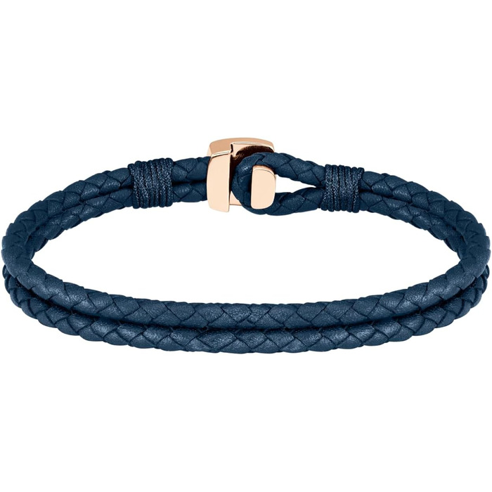 Браслет чоловічий BOSS SEAL (M) – шкіряний браслет чорного, коричневого або синього кольору